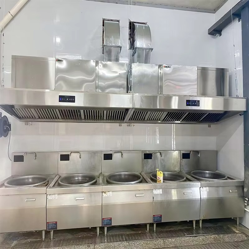 Commercial Kitchen Ventilation System - Commerciële aanpasbare 201 roestvrijstalen keukenafzuigkap met