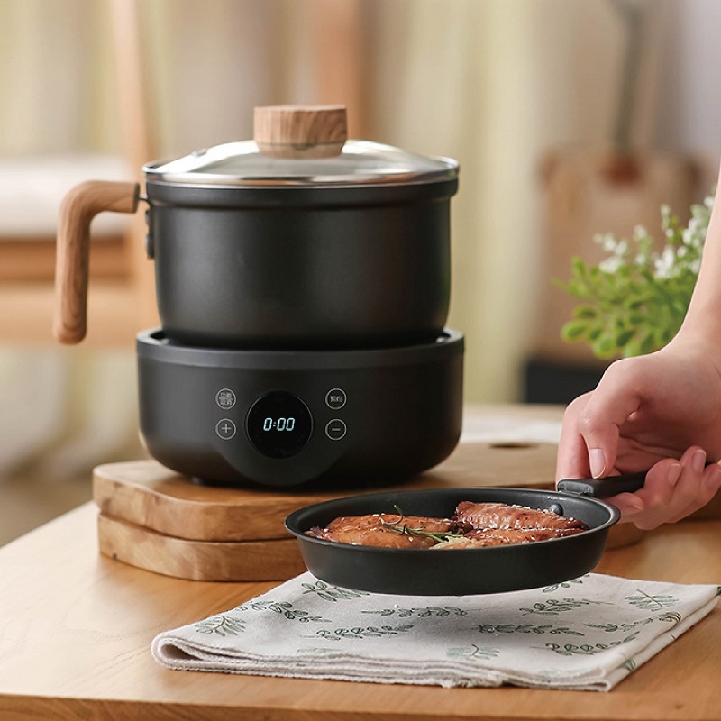 Soup Kettle Warmer - 110V/220V Multifunctionele Elektrische Kookpot Anti-aanbak Koekenpan