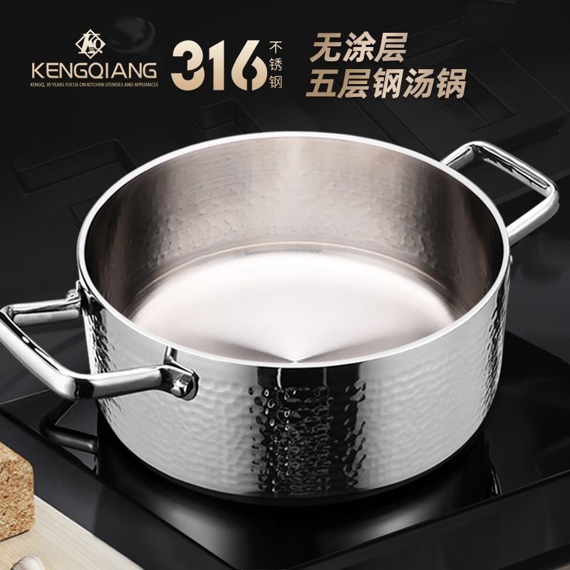Soup Kettle Warmer - 316 roestvrij staal huishoudelijk gas koken