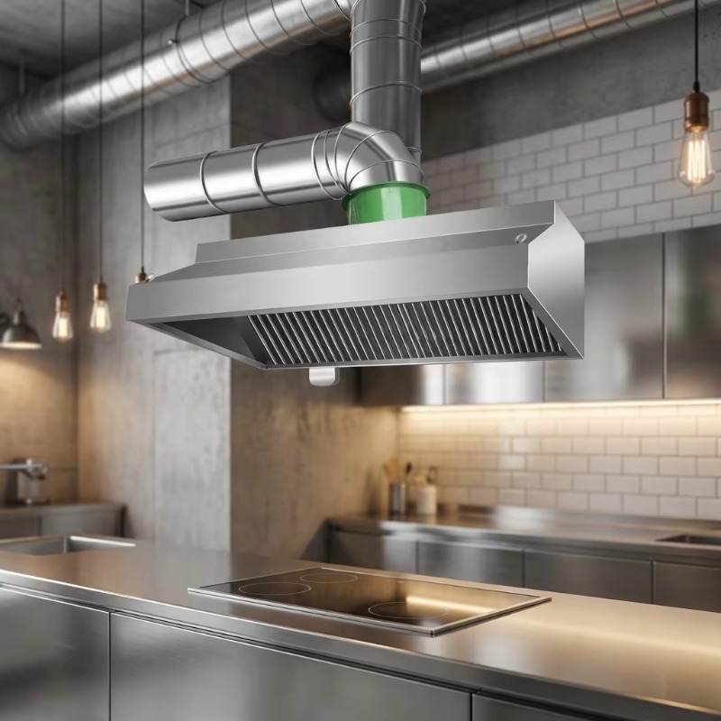 Commercial Kitchen And - Commerciële aanpasbare wandgemonteerde roestvrijstalen combikap met