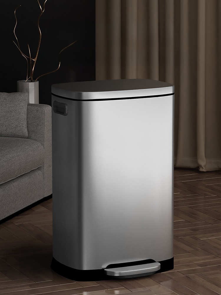 Commercial Kitchen Garbage Can - Grote capaciteit roestvrijstalen tra kan pedaal