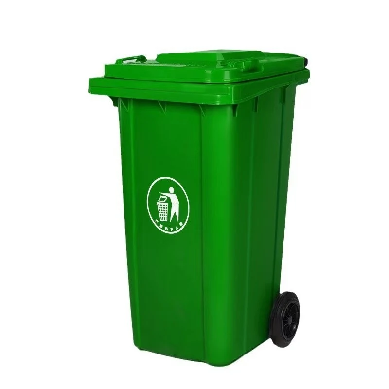 Commercial Kitchen Garbage Can - 240L Afvalcontainer met deksel voor buitengebruik,