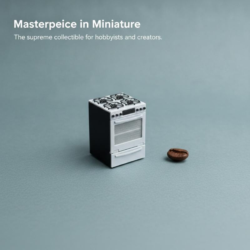 Commercial Kitchen Burner - 1/12 Miniatuur Gasfornuis Met Oven Poppenhuis