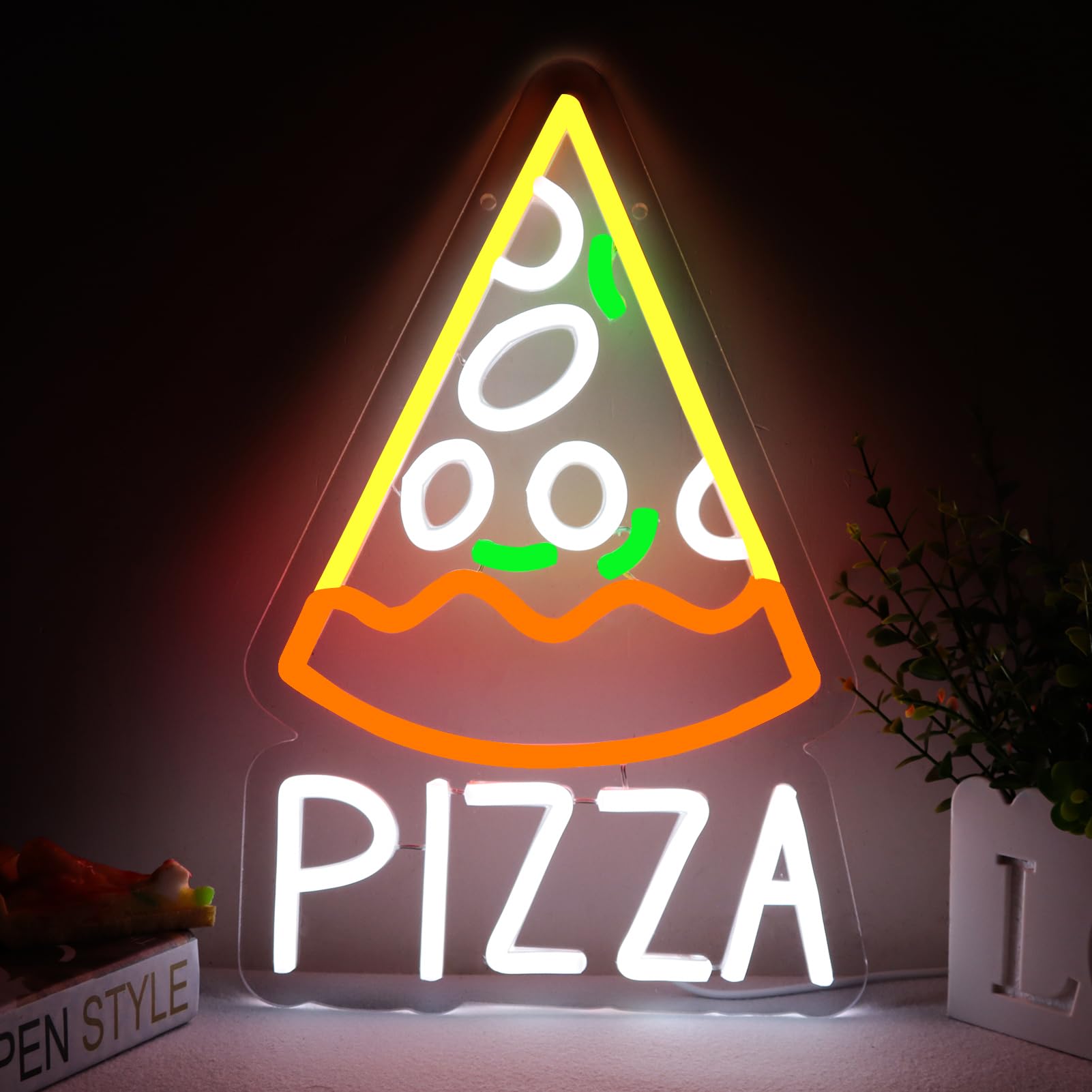 Commercial Kitchen Store - Pizza-neonbord voor Pizzeria Business Decor Pizza-vormig