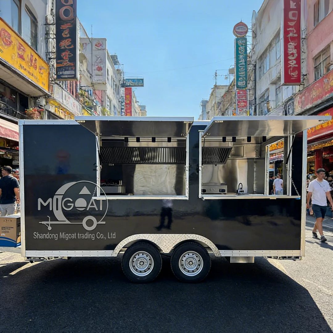 Commercial Kitchen Ventilation System - Commerciële mobiele keukenwagen Food Catering Trailer