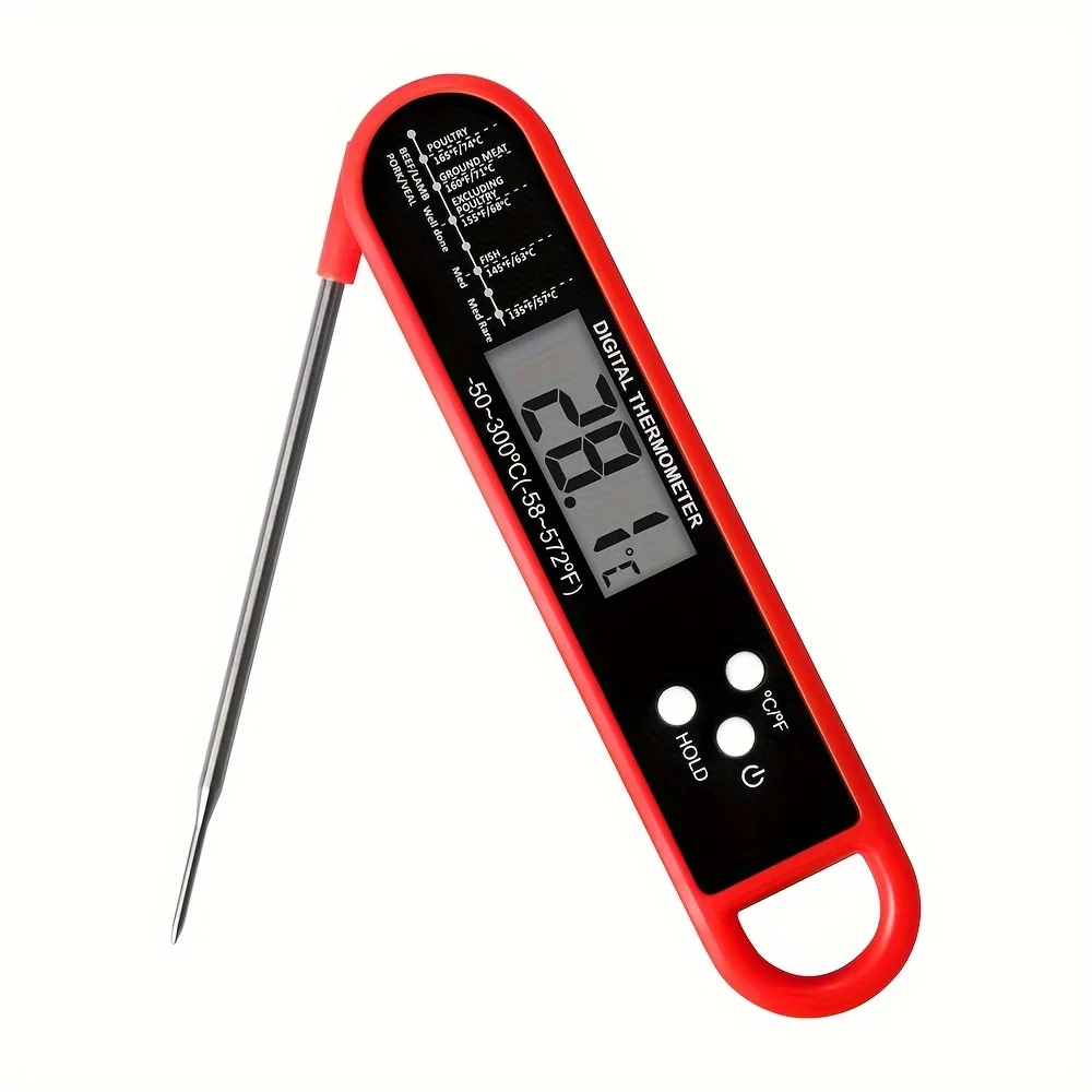 Commercial Kitchen Grill - Professionele digitale vleesthermometer, direct afleesbaar met