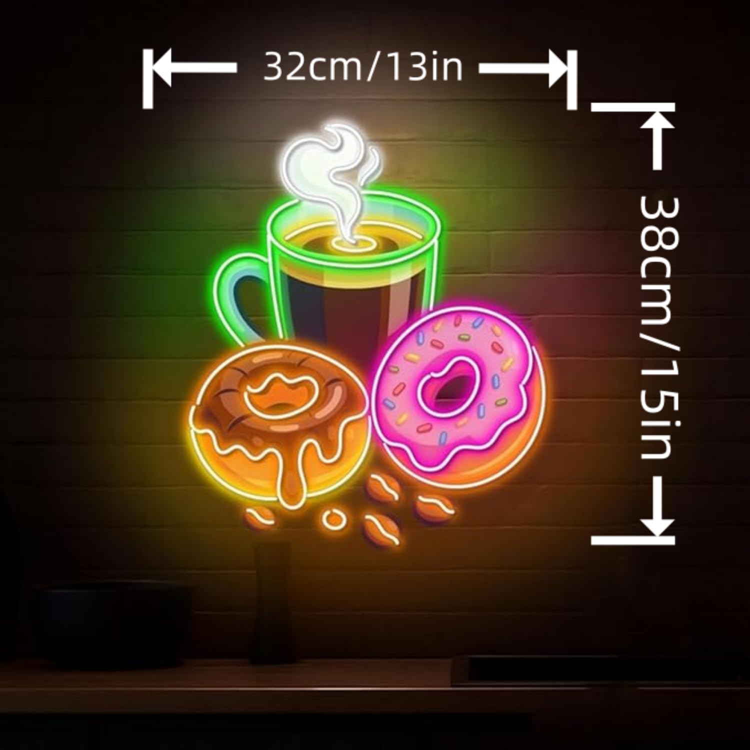 Donuts LED Neonbord USB-aanged - Commercial Kitchen Store recensie en prijs