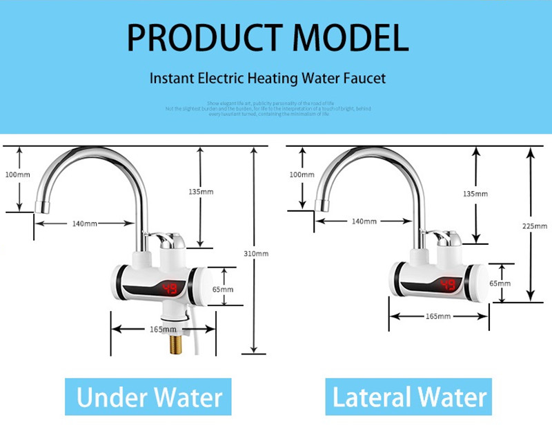 3000W EU Plug Instant Elektris - Commercial Kitchen Faucets recensie en prijs