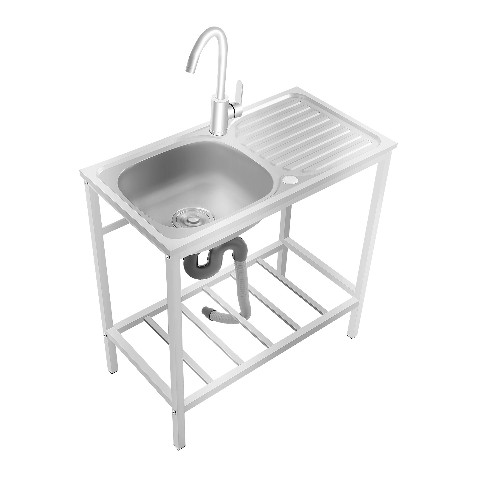 RVS professionele spoelbak, 40 - Commercial Kitchen Faucets recensie en prijs