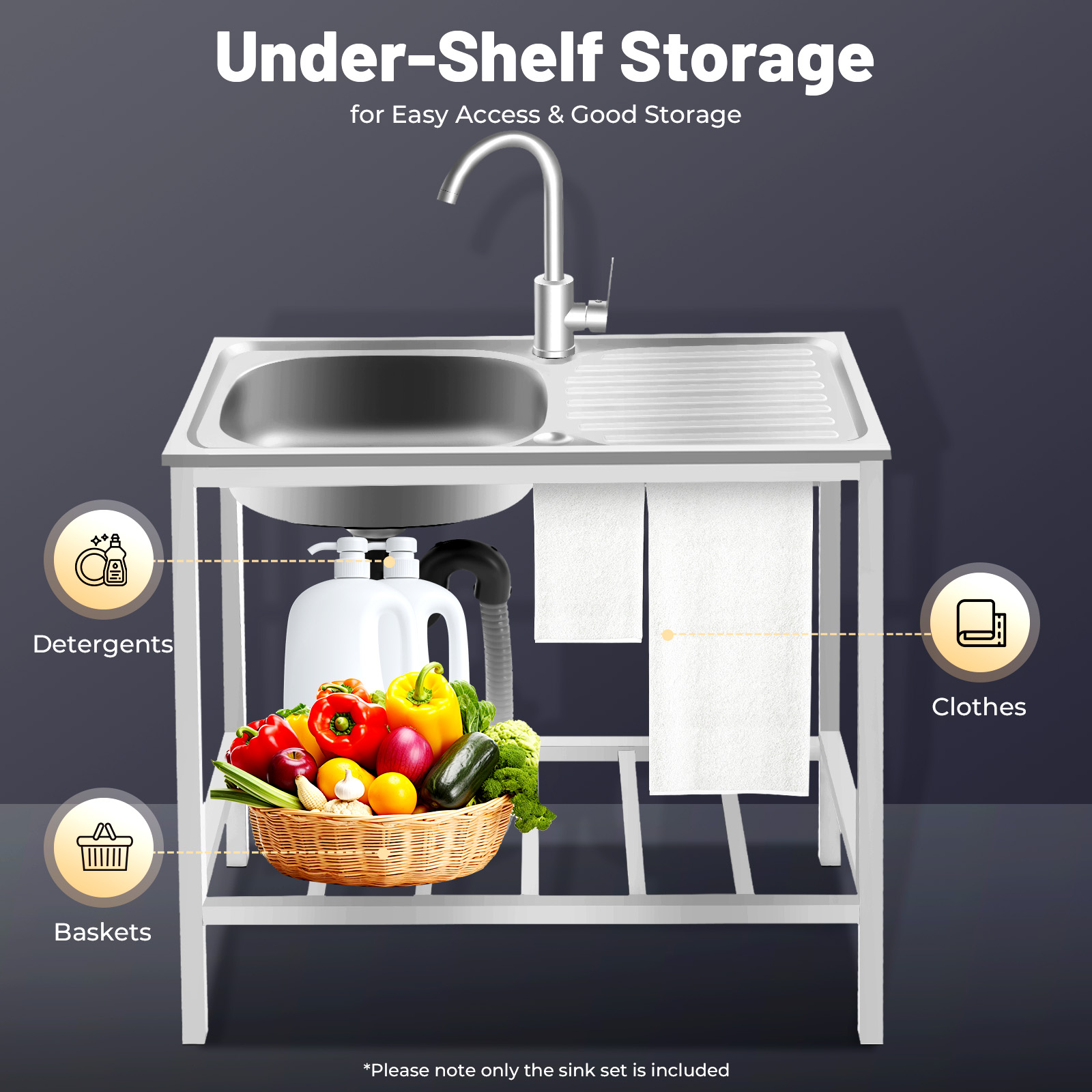 RVS professionele spoelbak, 40 - Commercial Kitchen Faucets recensie en prijs