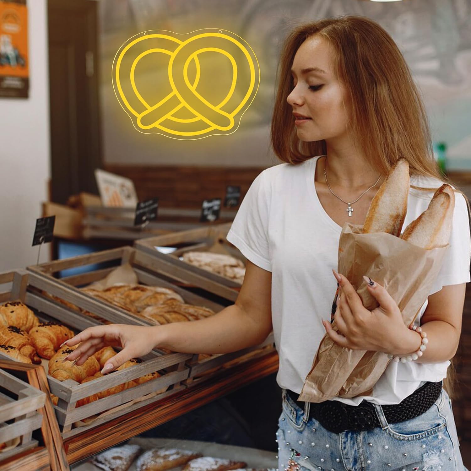 Pretzel LED Neonbord USB-aange - Commercial Kitchen Store recensie en prijs