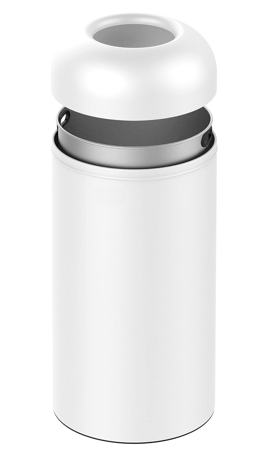 Wit geborsteld roestvrijstalen - Commercial Kitchen Garbage Can recensie en prijs