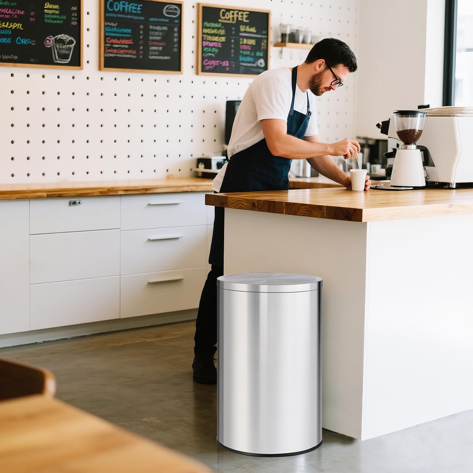13 Gallon Ronde Prullenbak, RV - Commercial Kitchen Garbage Can recensie en prijs