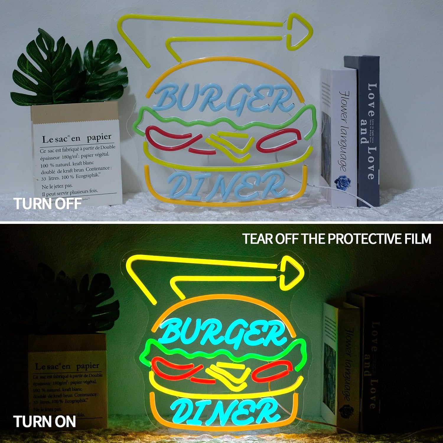 Burger Neon Sign Bussiness Art - Commercial Kitchen Store recensie en prijs