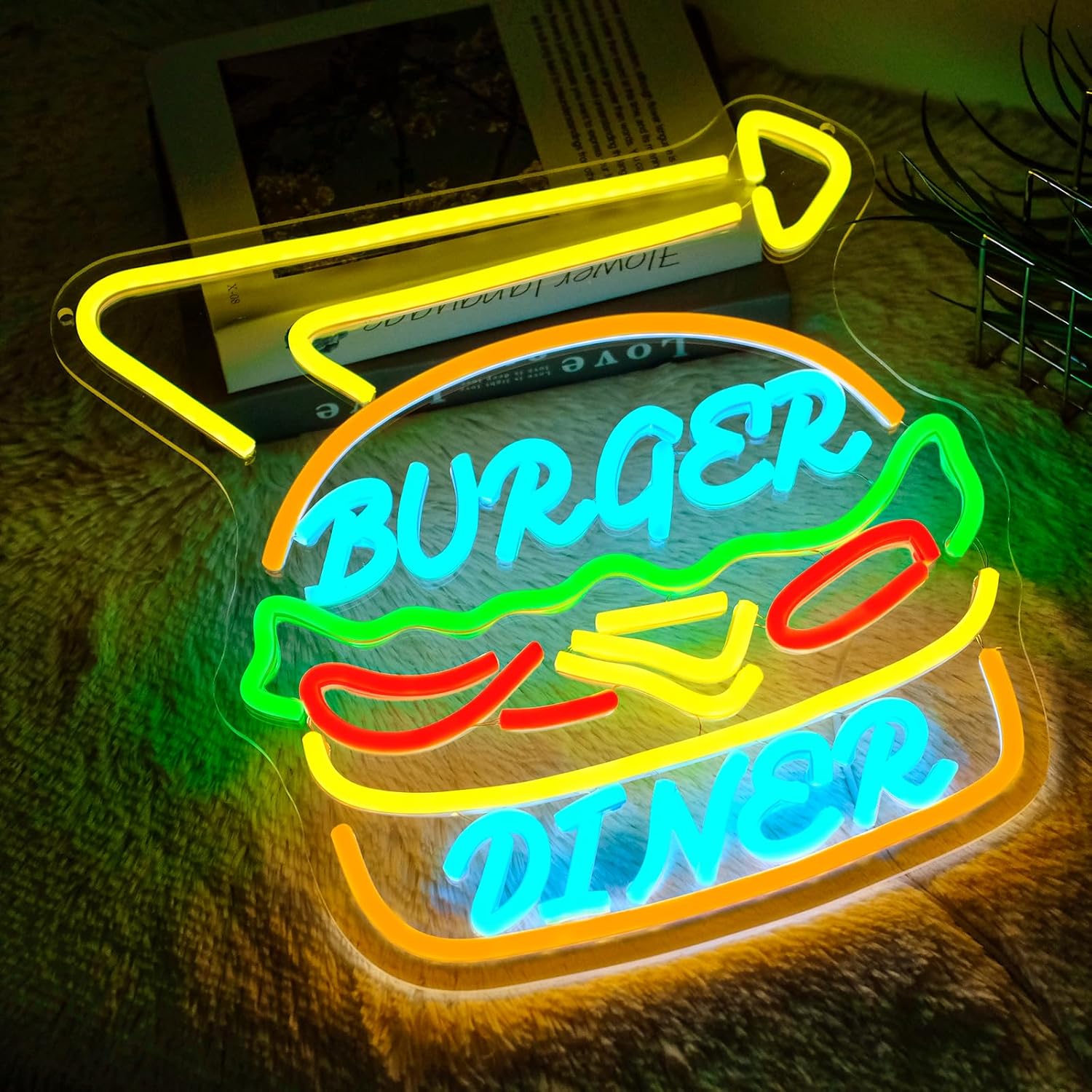 Burger Neon Sign Bussiness Art - Commercial Kitchen Store recensie en prijs