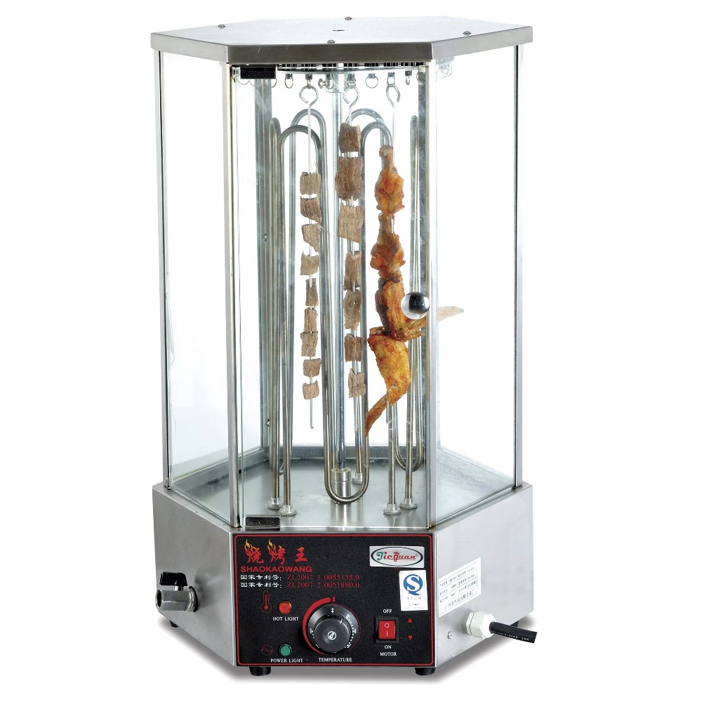 Draaibare maïs- en kebabgrillm - Commercial Kitchen Grill recensie en prijs