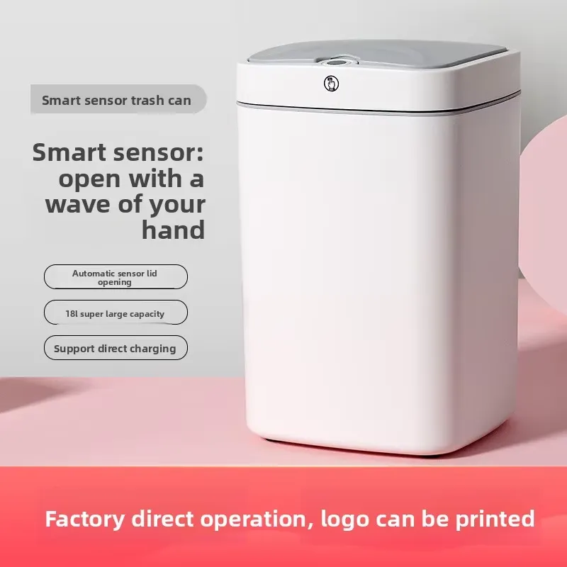 Vierkante slimme plastic prull - Commercial Kitchen Garbage Can recensie en prijs