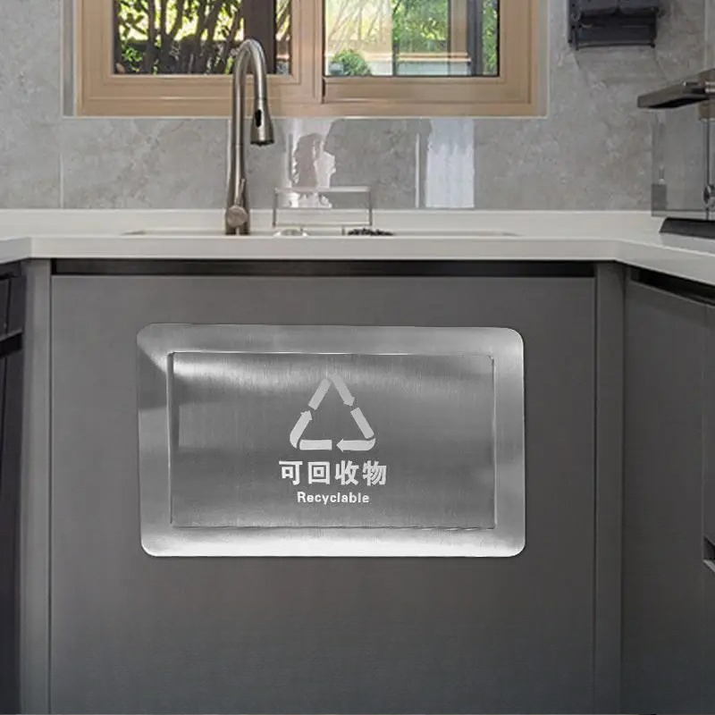 304 roestvrij staal zijkant op - Commercial Kitchen Garbage Can recensie en prijs