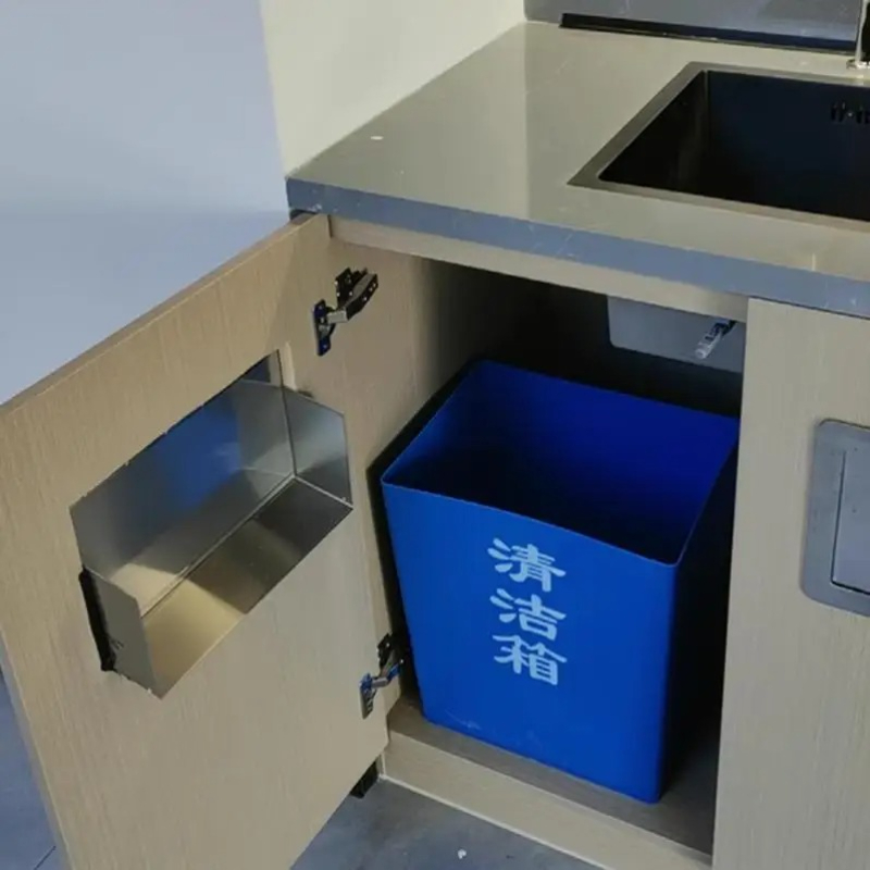 304 roestvrij staal zijkant op - Commercial Kitchen Garbage Can recensie en prijs