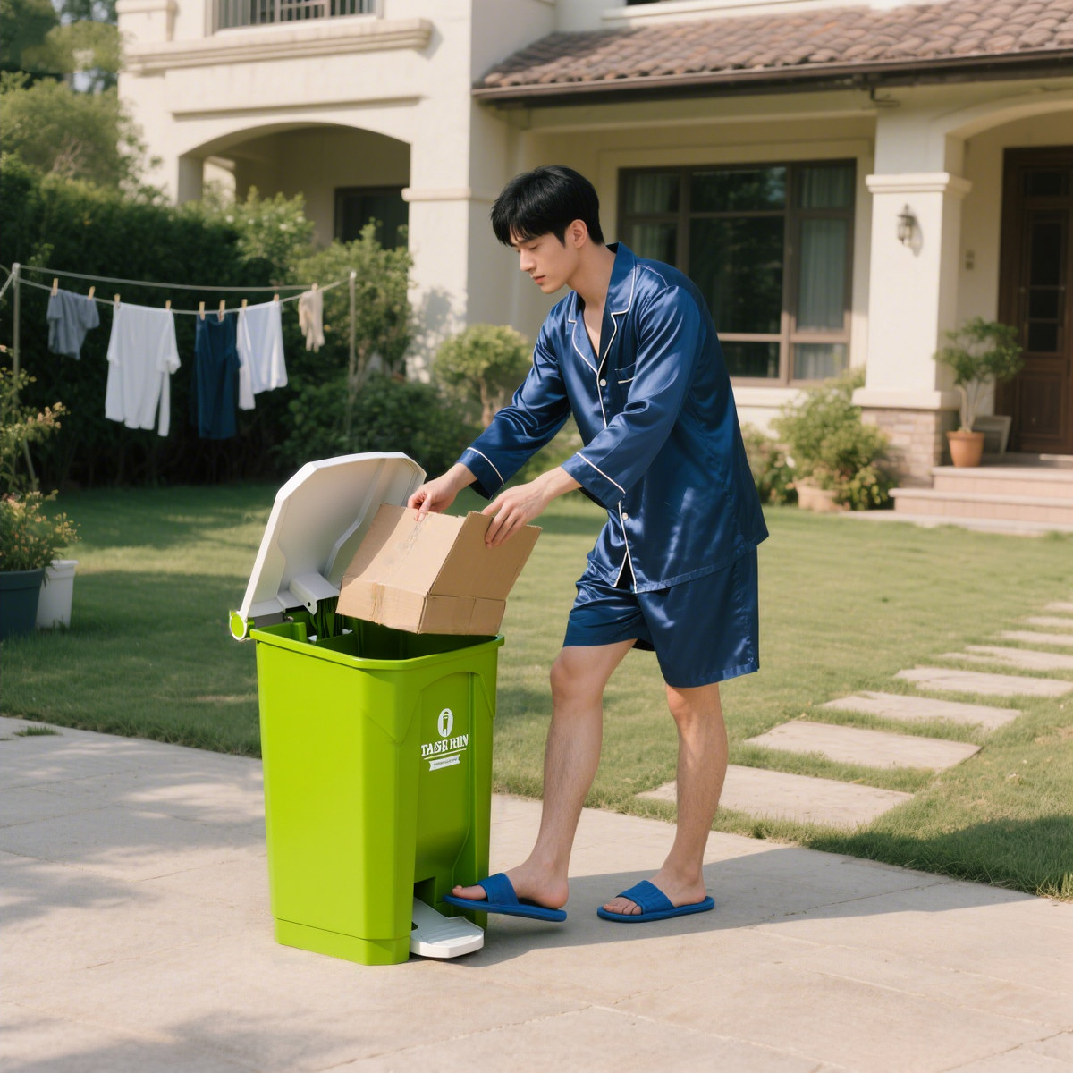 Grote buitenafvalbak met trapd - Commercial Kitchen Garbage Can recensie en prijs