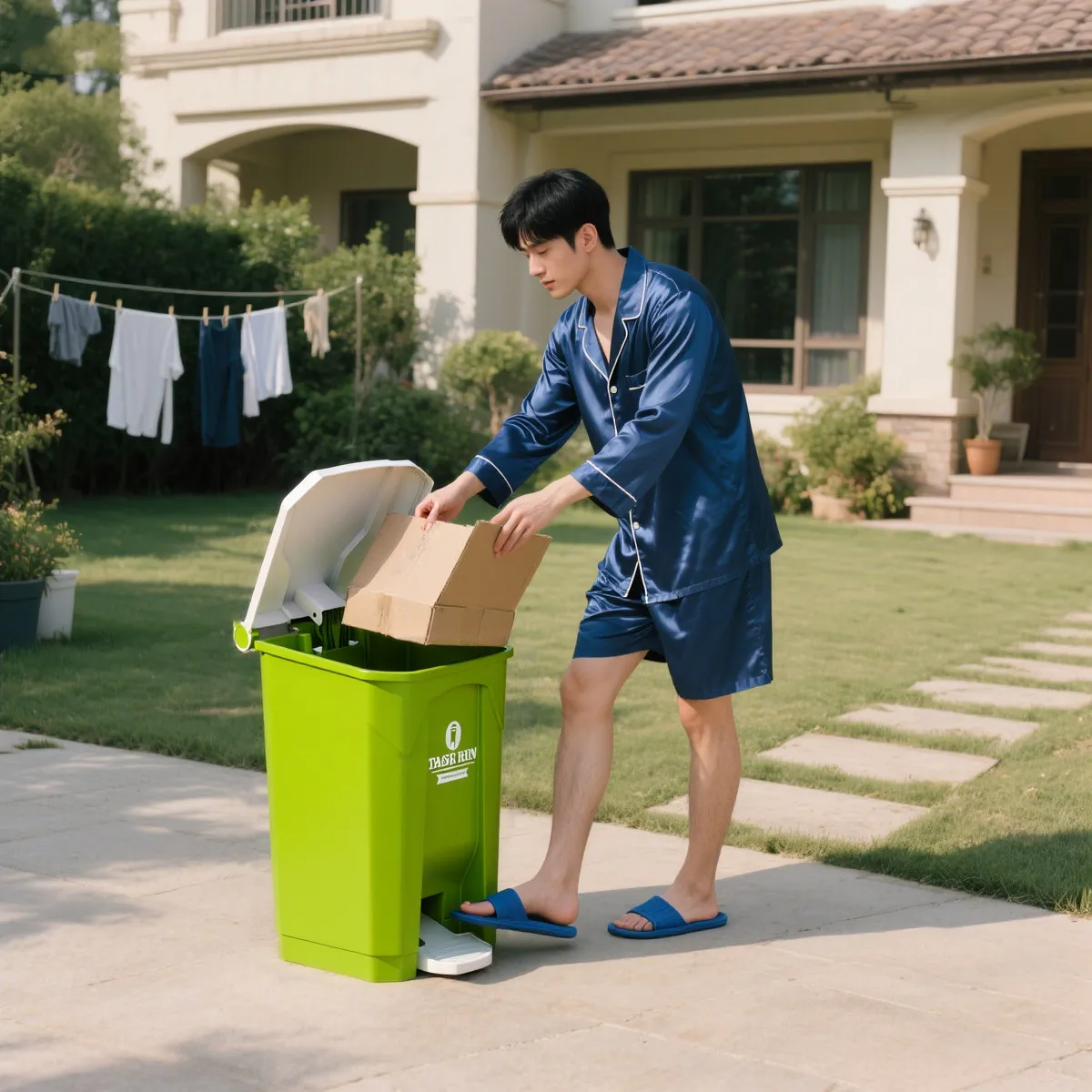Grote buitenafvalbak met trapd - Commercial Kitchen Garbage Can recensie en prijs