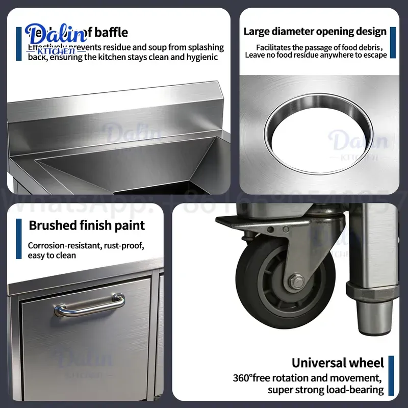 Commerciële RVS 304 uittrekbar - Commercial Kitchen Garbage Can recensie en prijs